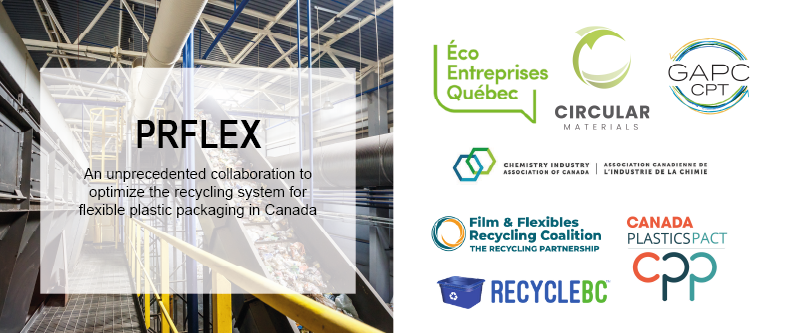 Circularity leaders launch PRFLEX, an unprecedented collaboration to optimize the recycling system for flexible plastic packaging in Canada